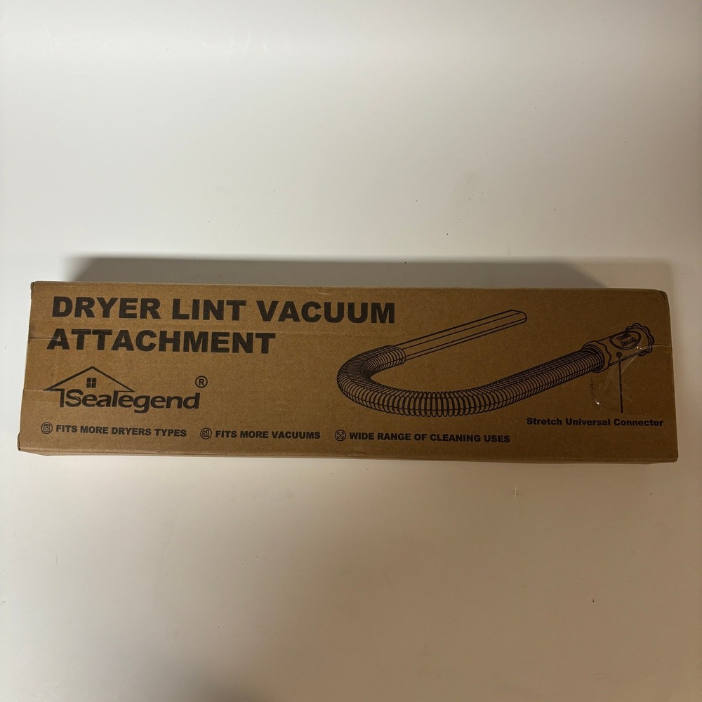 Sealegend Dryer Lint Vacuum Attachment Universal Connector Hose Cleaning Kit